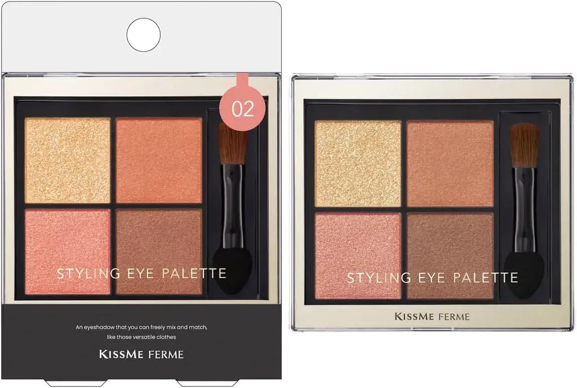 Kiss Me Ferme Styling Eye Palette Glossy Clear Eye Color Palette