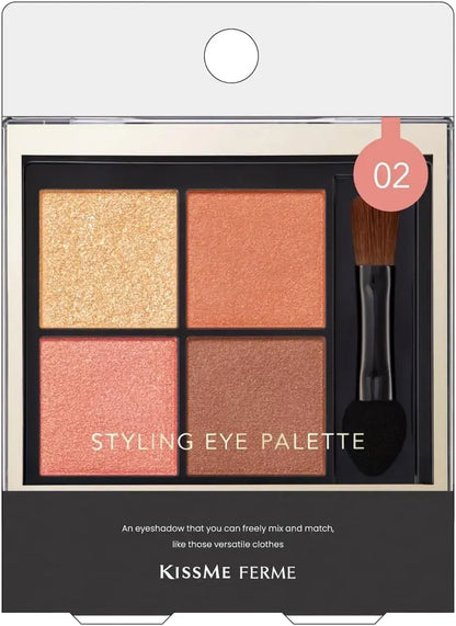Kiss Me Ferme Styling Eye Palette Glossy Clear Eye Color Palette
