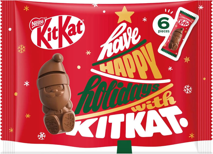 KitKat Holiday Santa Chocolate 6 Pack Seasonal Treats