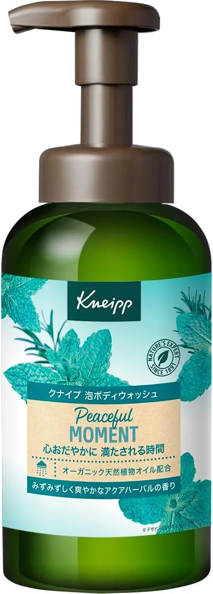 Kneipp Foam Body Wash Super Mint Scent Refreshing Cleanser 15.9 oz Kneipp - Peaceful Moment 450g
 - 4580294851985