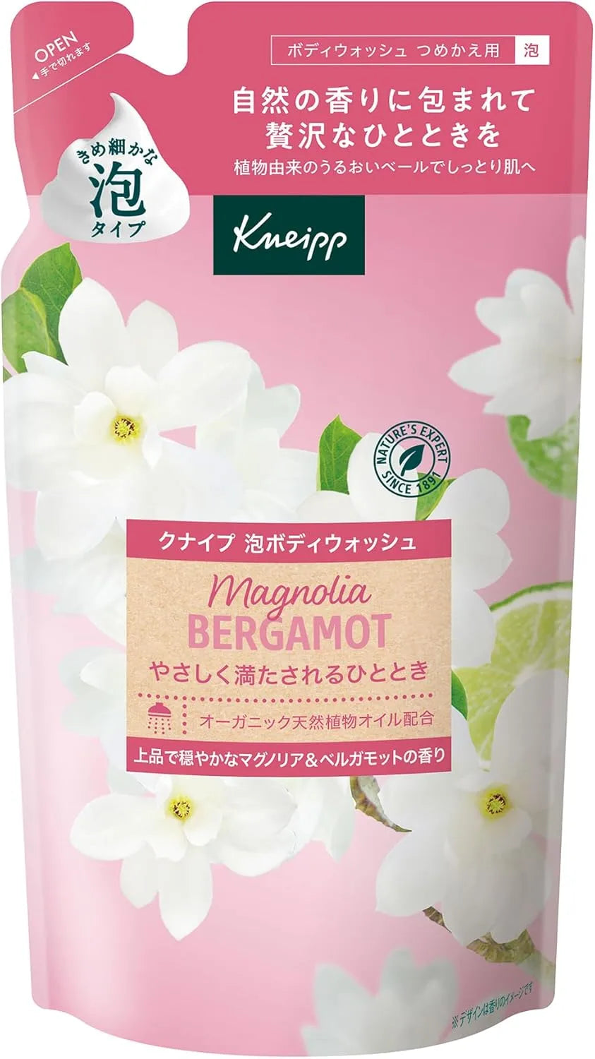 Kneipp Foam Body Wash Super Mint Scent Refreshing Cleanser 15.9 oz Kneipp - Magnolia Bergamot Refill 400g
 - 4580294855167