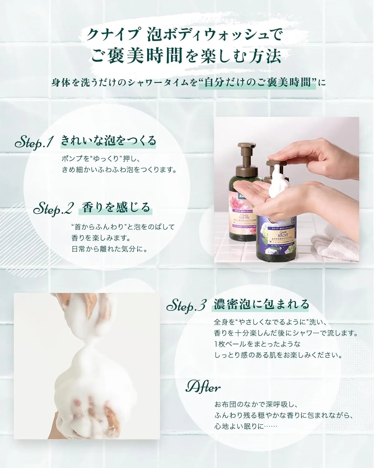 Kneipp Foam Body Wash Super Mint Scent Refreshing Cleanser 15.9 oz Kneipp