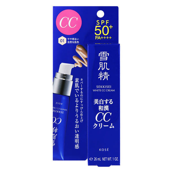 Kosé Sekkisei White Cc Cream SPF50+ PA++++ 淺赭色 26ml - 日本製造