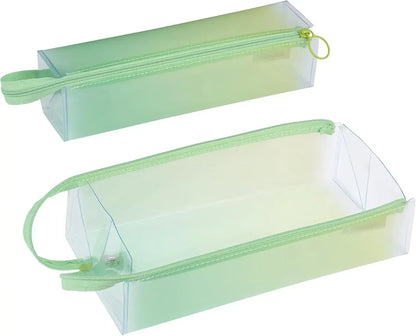 Kokuyo Campus Pencil Case with Tray for Easy Viewing - Citrus Green - 4901480434872