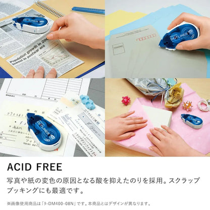 Kokuyo Dotliner Tape Glue Strong Adhesive Black Refill Type