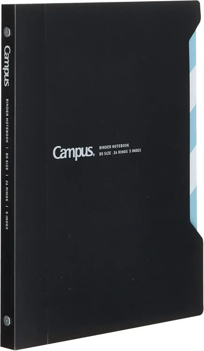 Kokuyo RU-P337W Loose Leaf Binder Campus Easy to Open with Index - Black 65 Sheet Single - 4901480026060