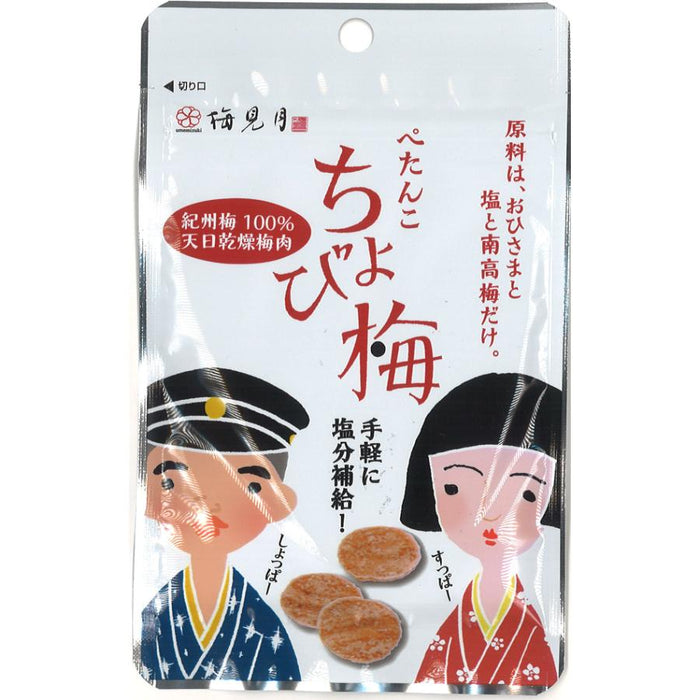 Flat Plum Maruyama Petanko Additive Free Sun Dried Ume Plums 8G