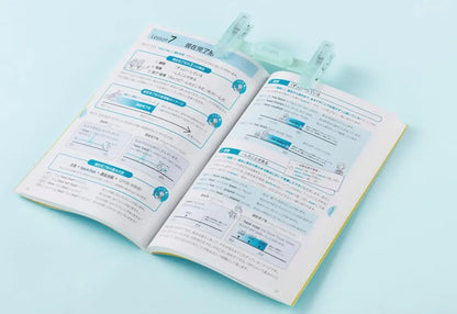 L Plus Campus Kokuyo Pen Type Book Clip with Violet and Indexes