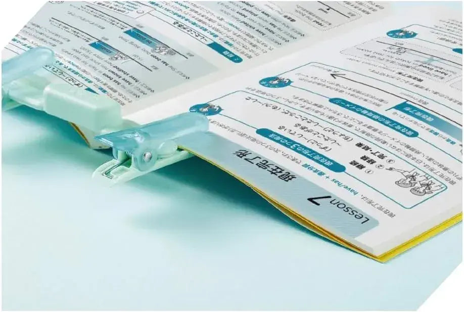 L Plus Campus Kokuyo Pen Type Book Clip with Violet and Indexes