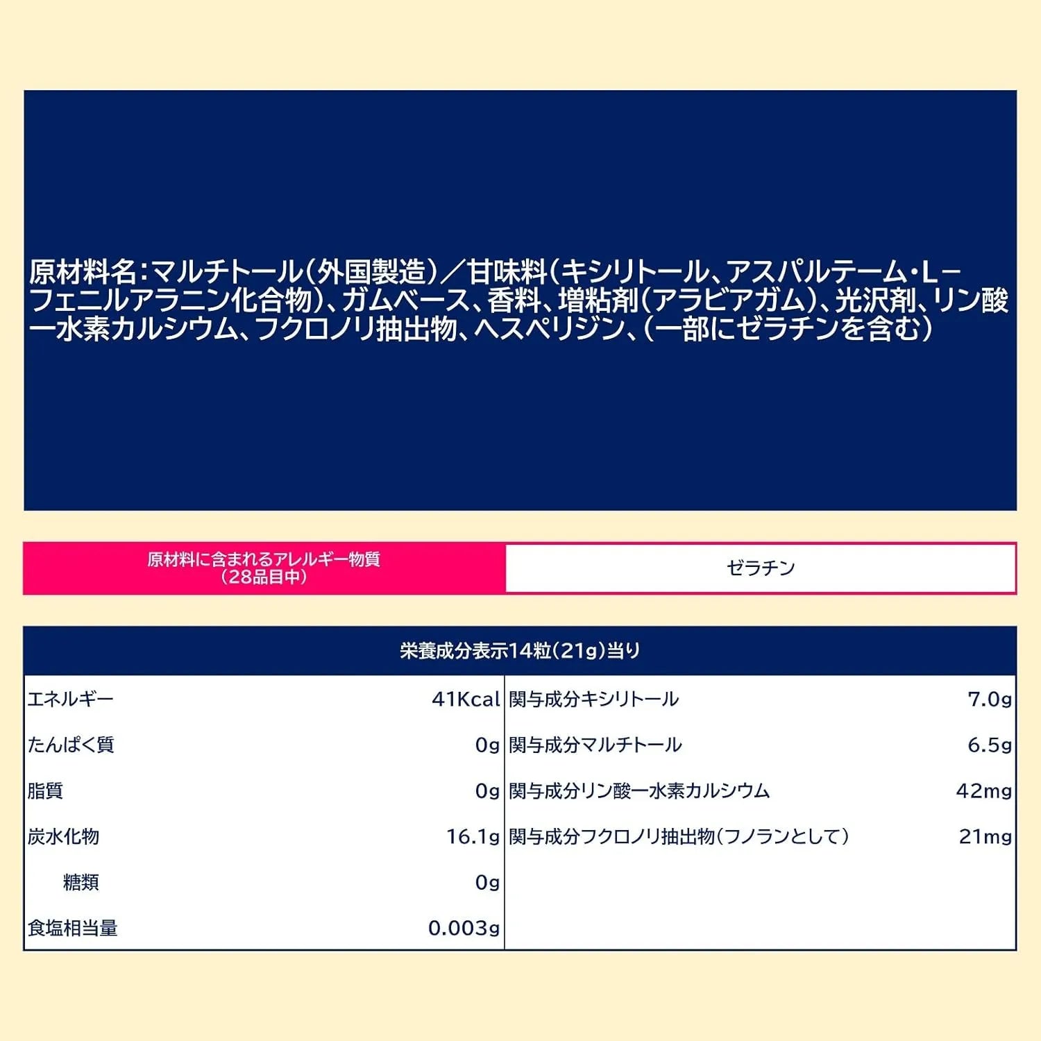 Lotte Xylitol Gum Fresh Mint Chewing Gum