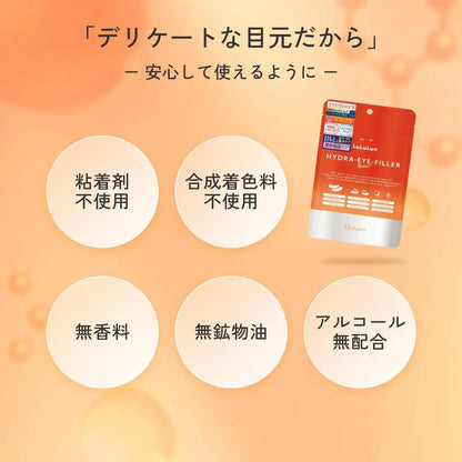 Lululun Hydra Eye Filler 6 Count Pack of 12 Overnight Eye Care