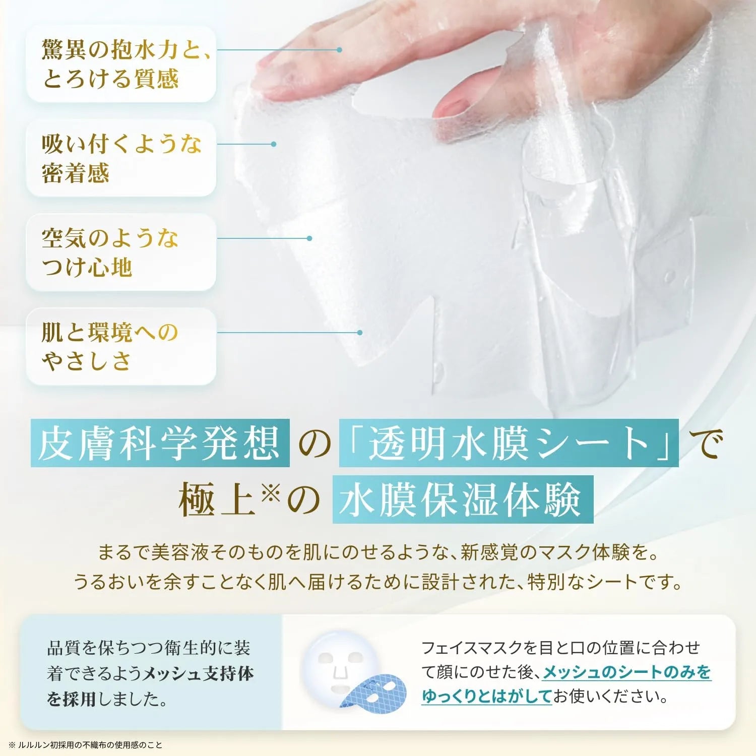 Lululun Revitalizing Serum Mask Clear Water Film 5 Pack