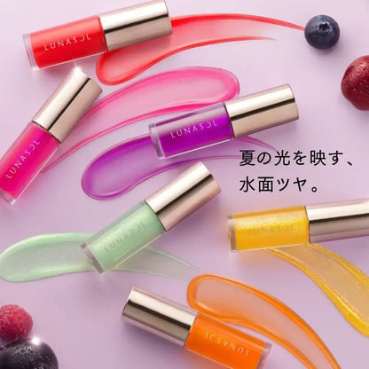Lunasol Deui Reflect Lip Oil 01 Plum Glossy Smooth Juicy Lips