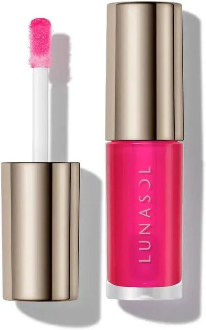 Lunasol Deui Reflect Lip Oil 02 Glossy Vibrant Fuchsia Pink