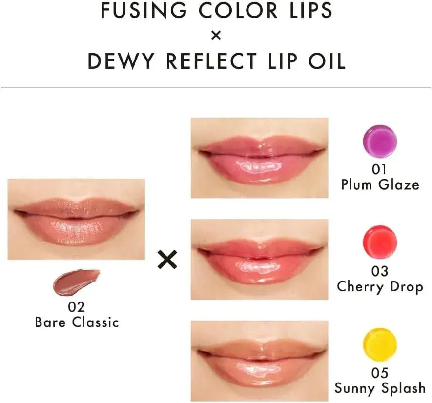 Lunasol Deui Reflect Lip Oil 03 Plump Juicy Glossy Cherry Red
