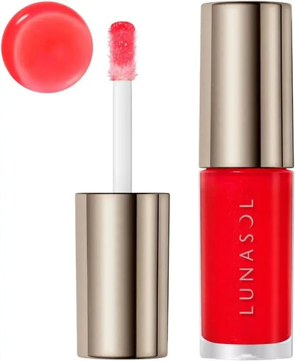 Lunasol Deui Reflect Lip Oil 03 Plump Juicy Glossy Cherry Red