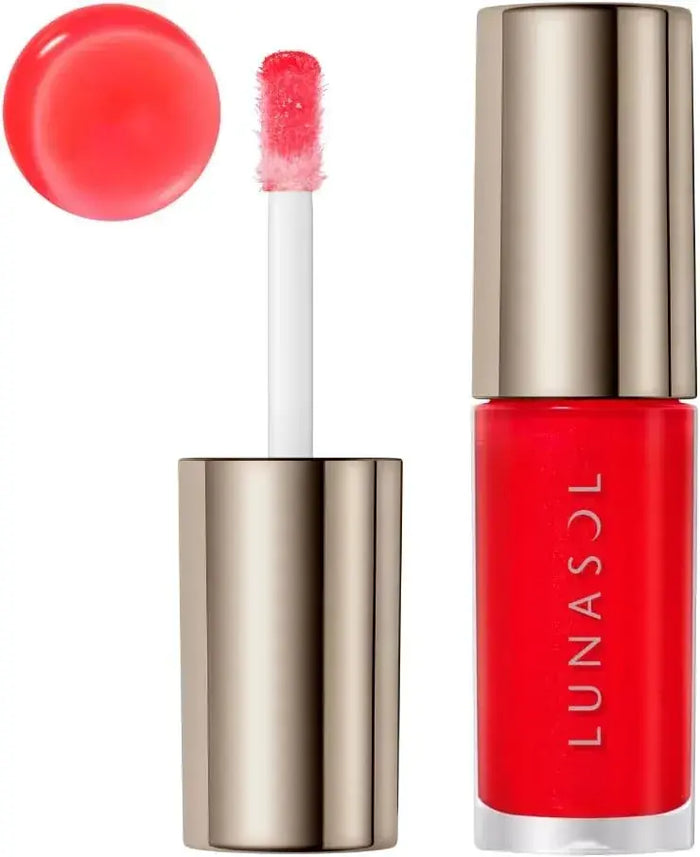Lunasol Deui Reflect Lip Oil 03 Plump Juicy Glossy Cherry Red