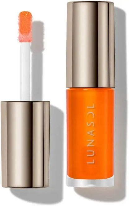 Lunasol Deui Reflect Lip Oil 04 Honey Orange Glossy Smooth Lips