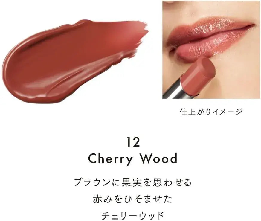Lunasol Fusing Color Lips 12 Lipstick Cherry Wood Glossy Finish