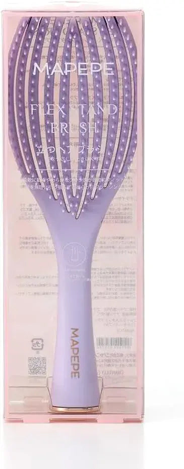 Mapepe Flex Stand Brush Hair Styling Tool - Milky Purple - 4901604574729