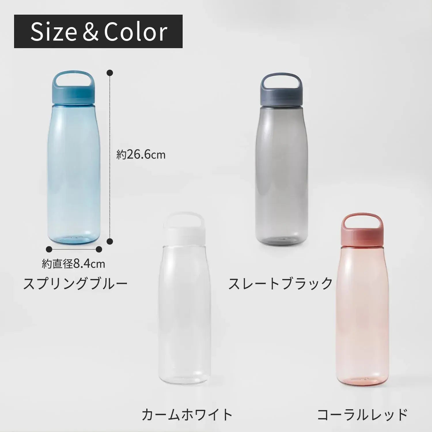Marna Packingless Water Bottle Smooth Mouth Dishwasher Safe