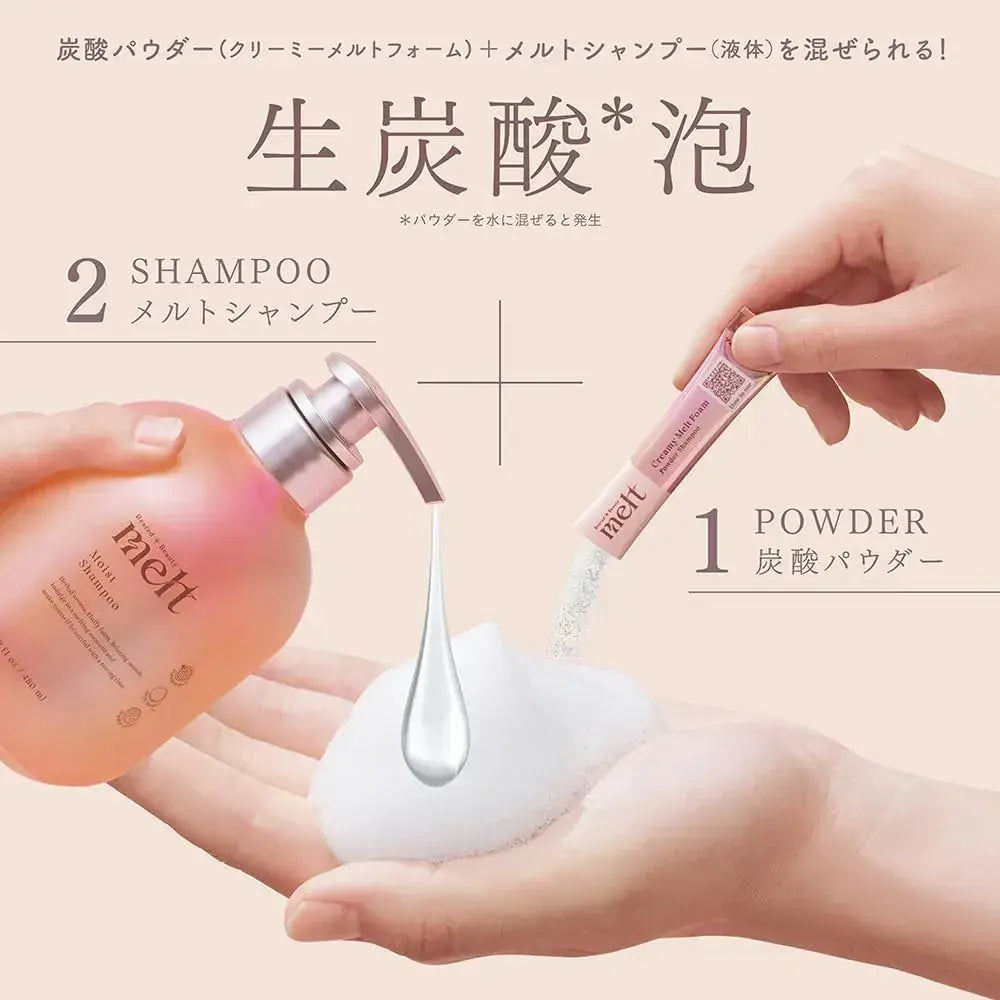 Melt Moist Pump Pair with Creamy Melt Foam Geranium Ylang-Ylang