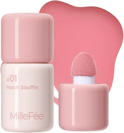 MilleFee Shake Drop Cheek Liquid Soft Sponge Brush - 01 Peach Souffle - 4571501178223