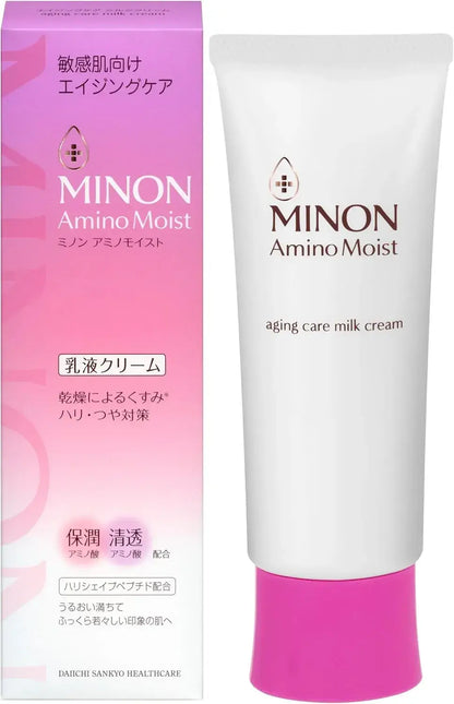 Minon Amino Moist Aging Care Milk Cream 100g for Sensitive Skin