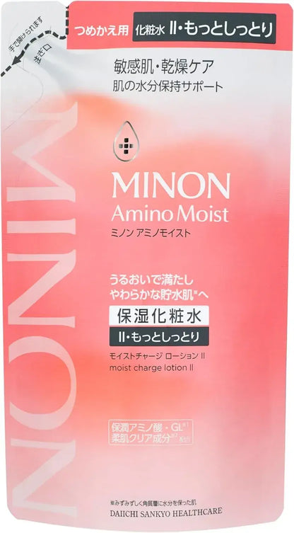 Minon Amino Moist Charge Lotion II Hypoallergenic Moisturizing Toner - Refill - 4987107678409