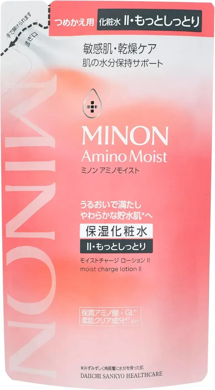 Minon Amino Moist Charge Lotion II Hypoallergenic Moisturizing Toner - Refill - 4987107678409