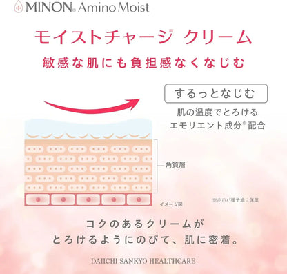 Minon AminoMoist Moist Charge Cream 40g Sensitive Skin Low Irritation