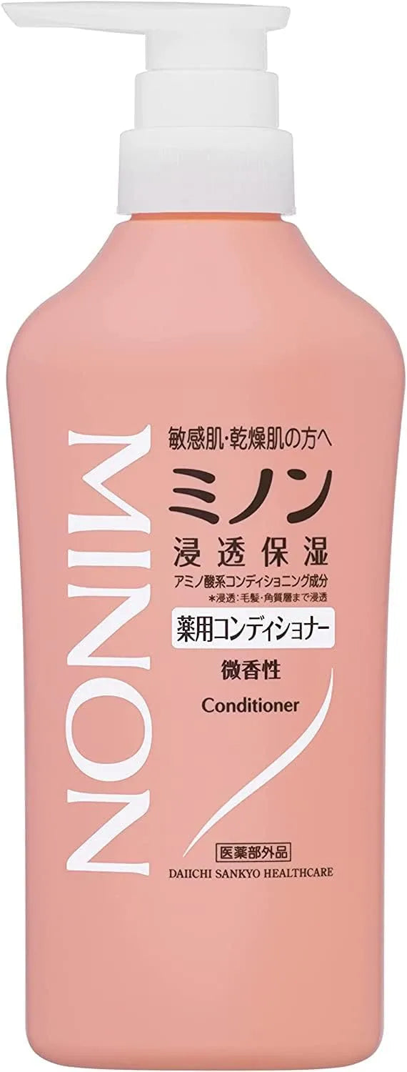 Minon Medicated Conditioner for Sensitive Skin Itching Dandruff Moisturizing