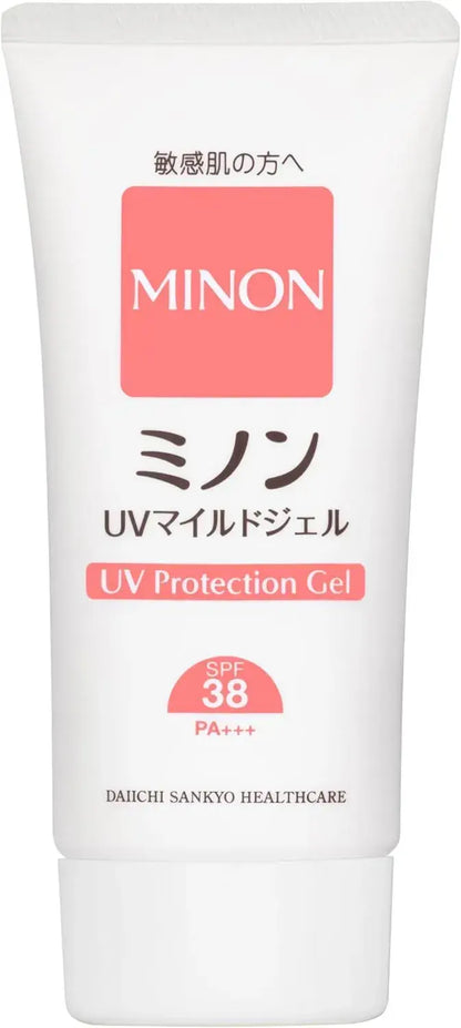 Minon UV Mild Gel Sunscreen SPF38 PA+++ for Sensitive Skin 70g