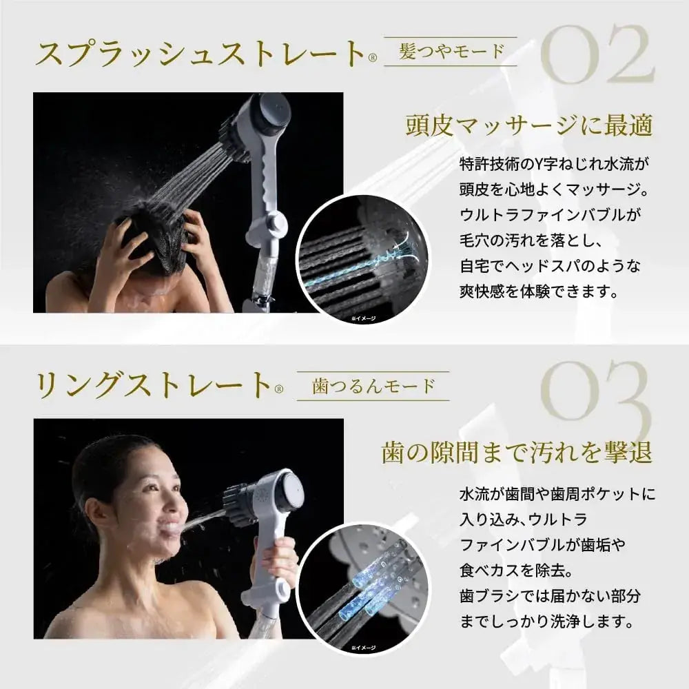Mirable Zero Ultra Fine Bubble Shower Head Water Saving Chlorine Reduction