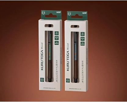 Mitsubishi Pencil Kurutoga Wood Mechanical Pencil 05mm