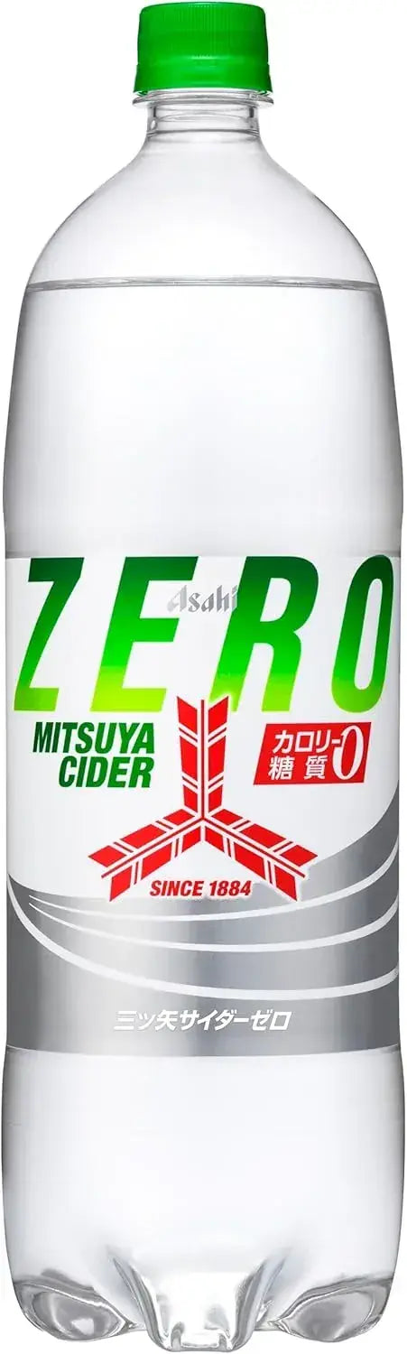 Mitsuya Cider Pure Bottle Soft Drink - Zero 1500ml - 4514603447606