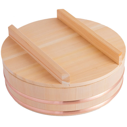 Miyabi Urushi Kogei Japan Hangiri Sawara Wooden Rice Mixing Bowl 51cm