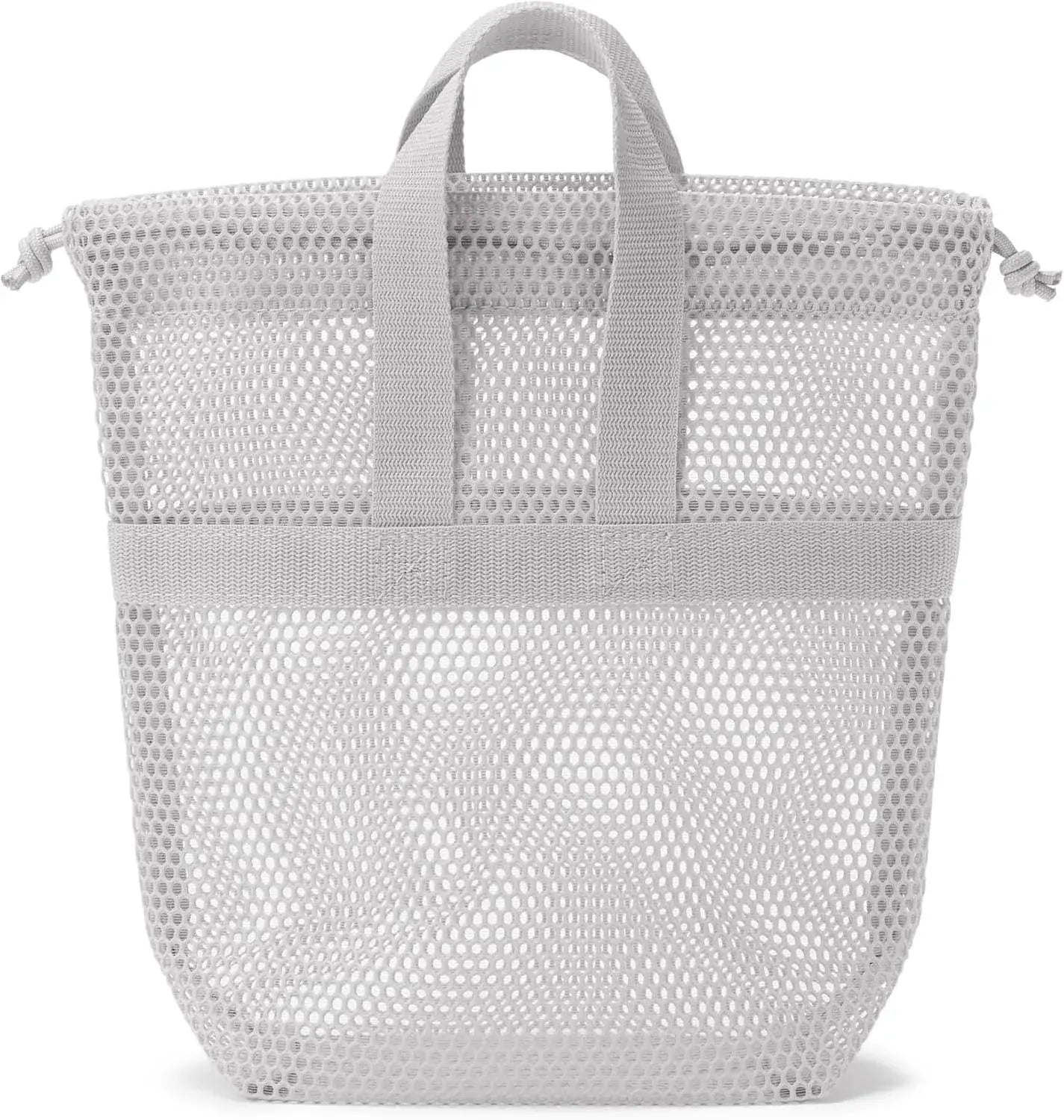 Muji 3D Mesh Drawstring Pouch with Handles Small Size