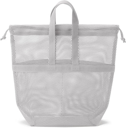 Muji 3D Mesh Drawstring Bag with Handles Pouch