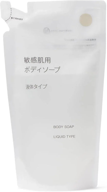 Muji Body Soap for Sensitive Skin Foaming Type - Liquid Refill - 4550584935787