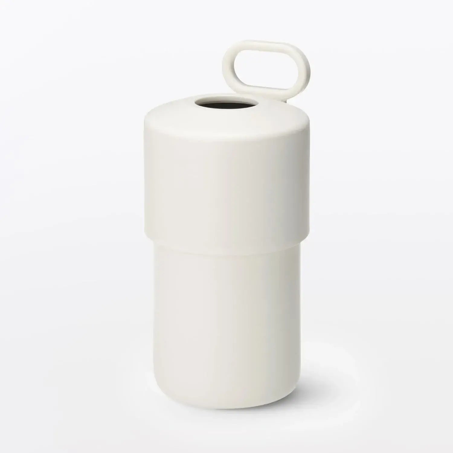 Muji Cold Bottle Cooler Holder with Collapsible Handle - White 500ml - 4550723035026