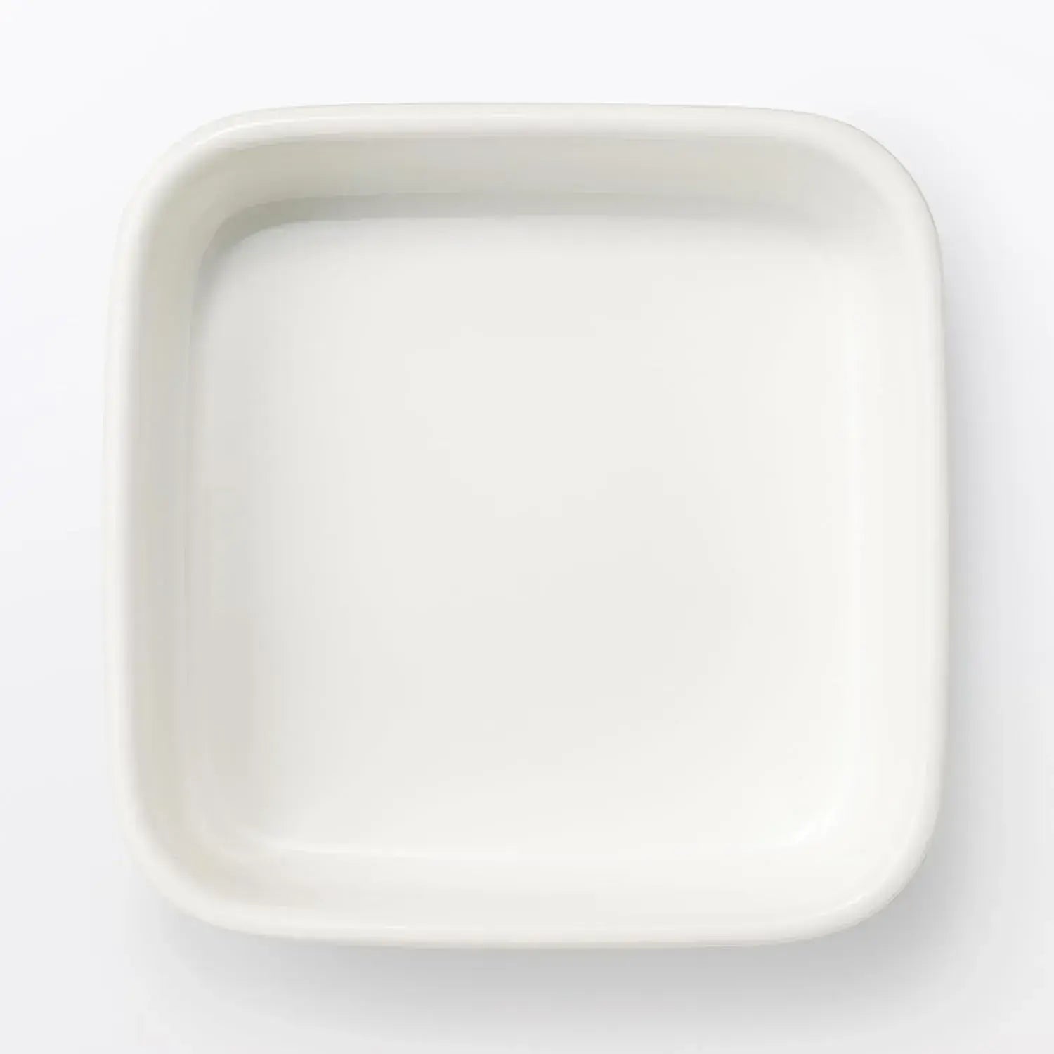 Muji Enameled Square Storage Container 6.3 Inch Compact Design
