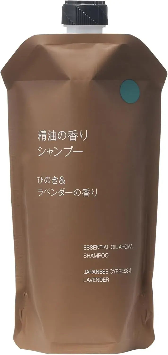 Muji Essential Oil Scent Shampoo Hinoki Lavender Refill 340mL
