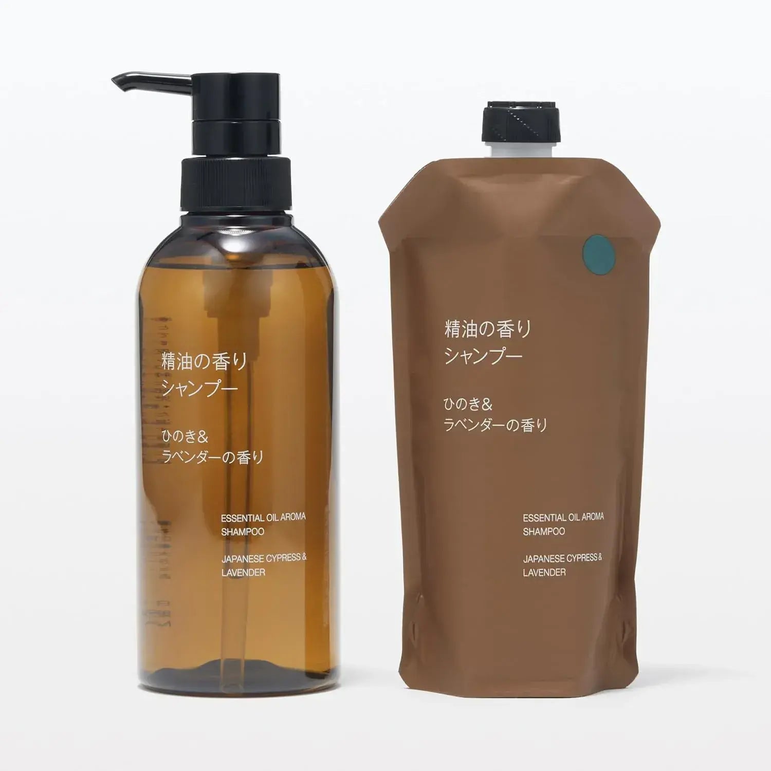 Muji Essential Oil Scent Shampoo Hinoki Lavender Refill 340mL