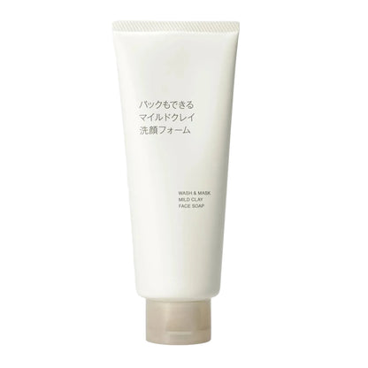 Muji Mild Clay Facial Cleansing Foam Packable