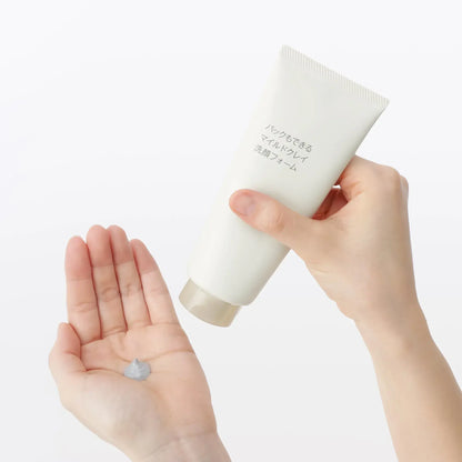 Muji Mild Clay Facial Cleansing Foam Packable