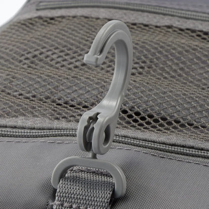 Muji Polyester Hanging Toiletry Case Medium Gray