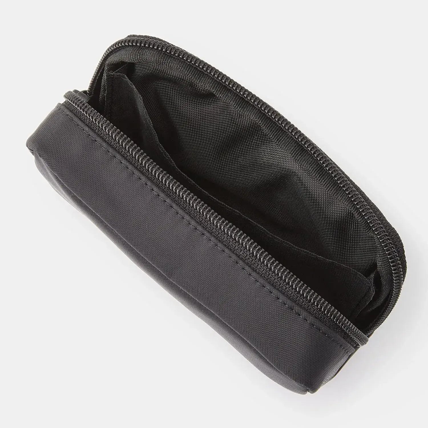 Muji Recycled Nylon Compact Pouch Black 14 x 3.5 x 9 cm