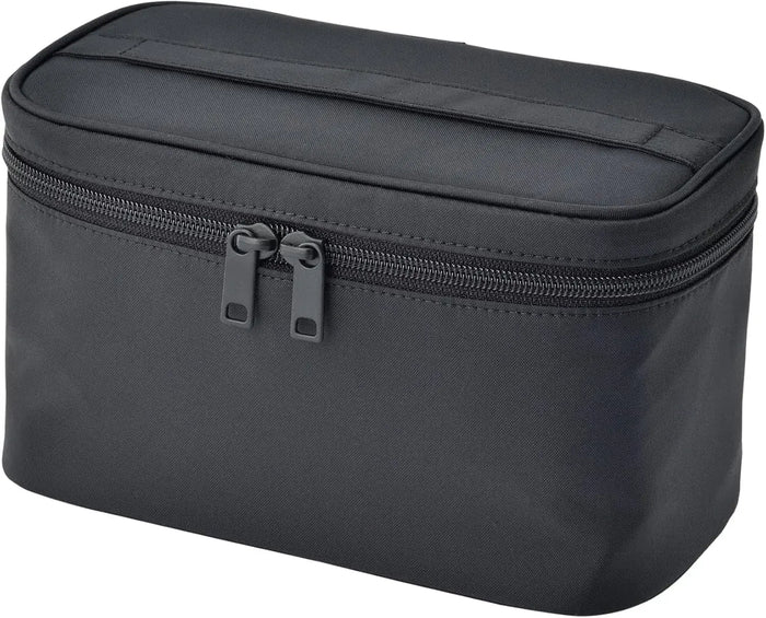 Muji Recycled Nylon Hand Carry Pouch Black Large Capacity