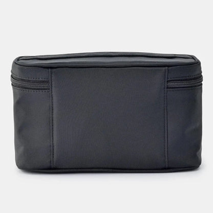 Muji Recycled Nylon Hand Carry Pouch Black Large Capacity